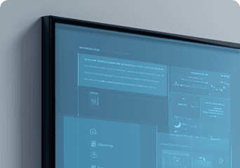 "대형 화면인데 이음새가 
너무 눈에 띄어요"